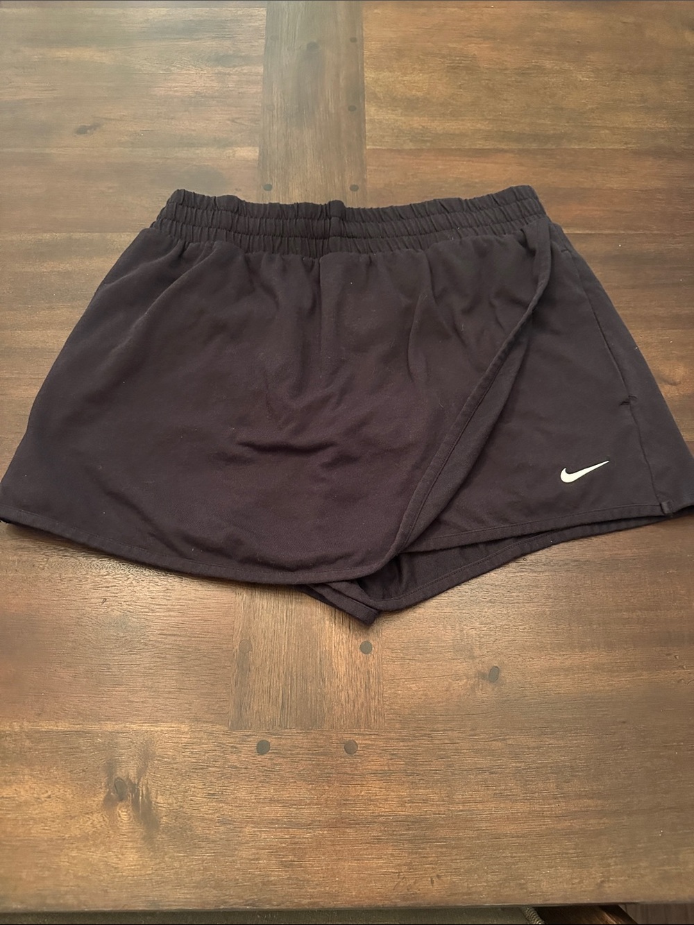 Nike Black Skort with White Swoosh Accent - Youth size Large